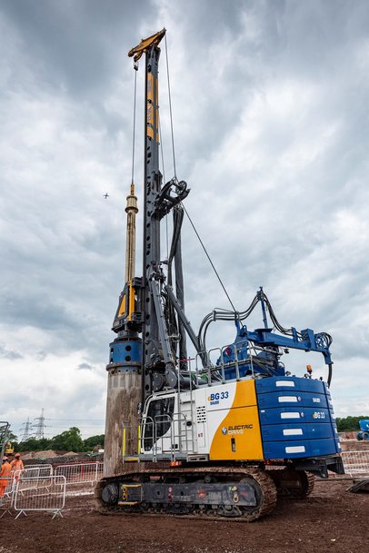 HS2 trials ‘first of a kind’ electric drilling rig in bid to cut carbon in construction